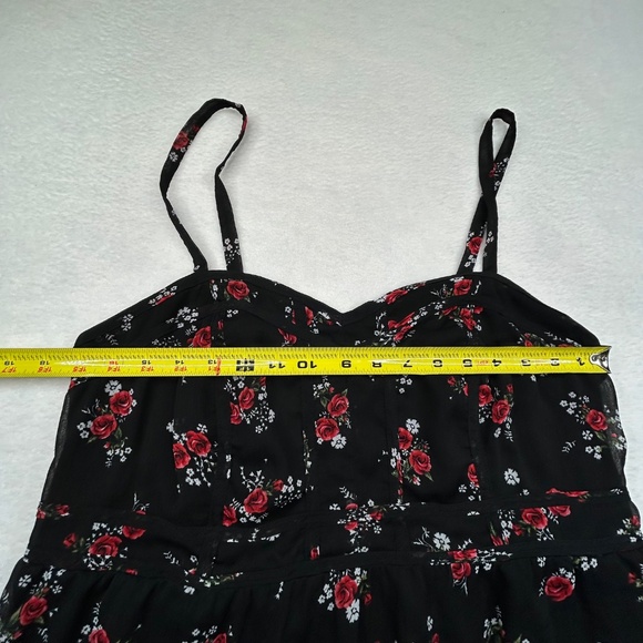 Torrid Women Y2K Plus Size Floral Chiffon Sophie Babydoll Peplum Cami Top Size 0 - Picture 9 of 12